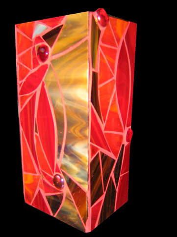 Vase en verre color�