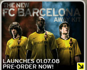 New FC Barcelona Away Kit