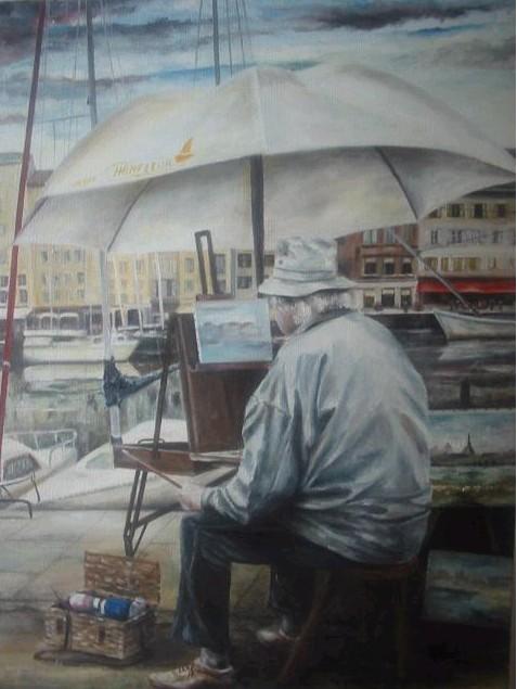 HONFLEUR 40X32   (COLLECTION PRIVE)