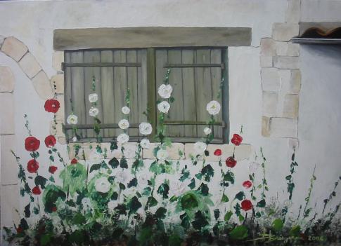 ile de r� - roses tr�mi�res  (70X50) vendu
