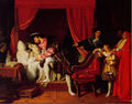 Dominique Ingres, la mort de L�onard deVinci.
