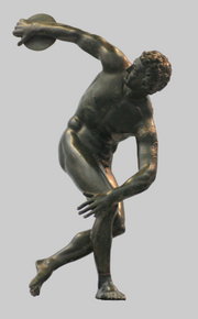 Statue lanceur de disque.