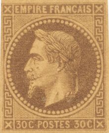 Timbre � l'effigie de Napol�on III