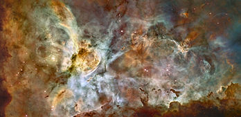 Une image s��tendant sur 50 ann�es-lumi�re de la n�buleuse Eta Carinae (NGC 3372) prise par le t�lescope spatial Hubble (HST).