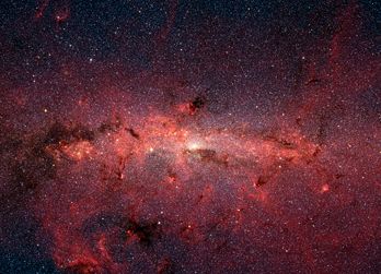 Le centre de la Voie lact�e, vu en infrarouge par le t�lescope spatial Spitzer de la NASA
