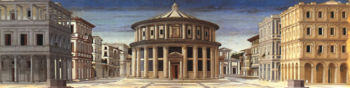Civilisation et id�alisme : La cit� id�ale (1475), Piero della Francesca, Quattrocento.