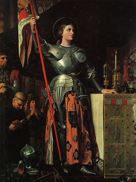 Dominique Ingres sacre de jeanne d'Arc par Charles VII.