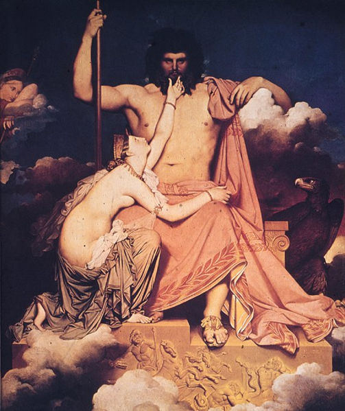 Dominique Ingres, jupiter et thetis.