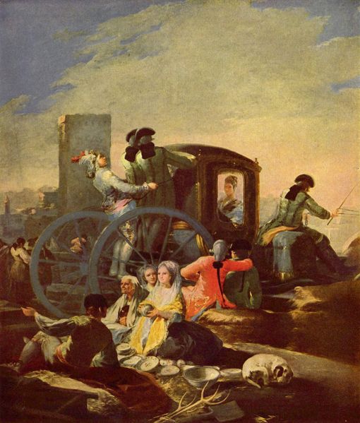 Le marchand de vaisselle, 1778, toile de Francisco Goya.