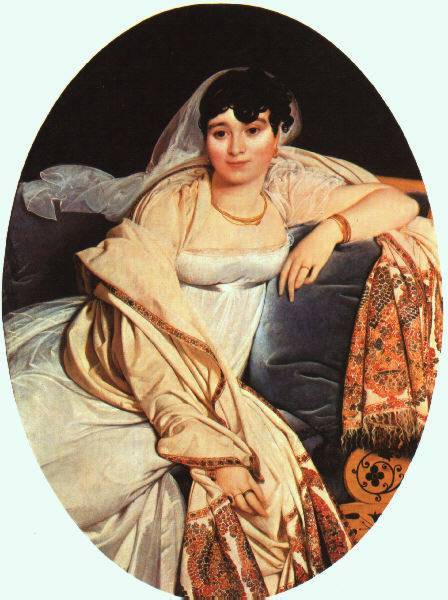 Madame riviere, toile de Dominique Ingres .
