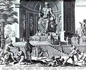 Statue de Zeus par le sculpteur grec Phidias
