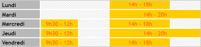 Horaires Hotline E-monsite
