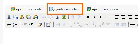 Ajouter un fichier dans une rubrique Ajouter un fichier dans une rubrique