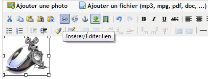 utilisez l'outil insérer/éditer un lien utilisez l'outil insérer/éditer un lien