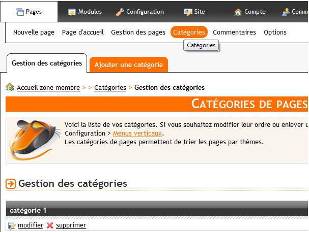 cr�er une nouvelle cat�gorie