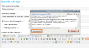 Placer le code dans une rubrique