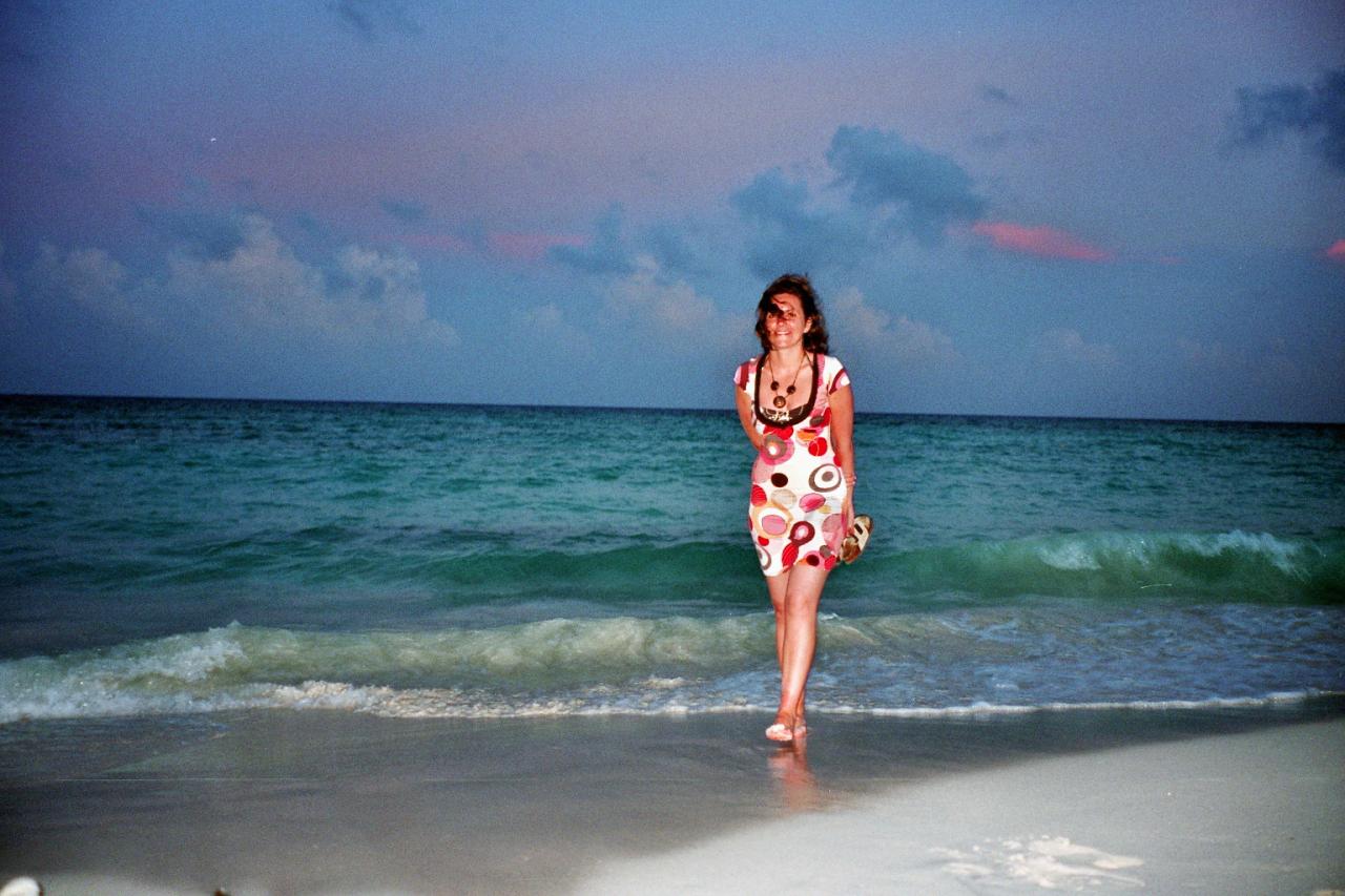 Alex sur la plage
