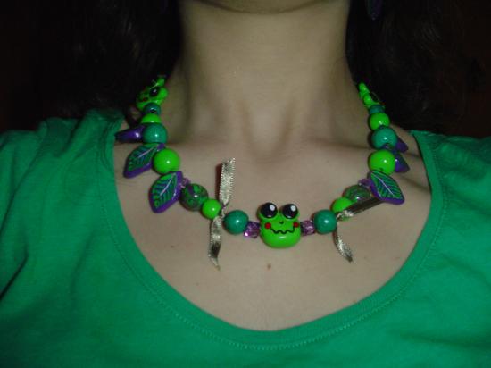 ^^Collier Fripouille la GRenouille por^^ ^^Collier Fripouille la GRenouille por^^