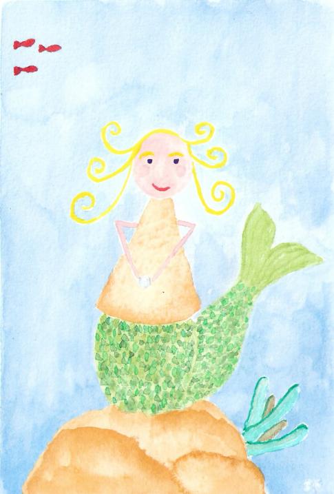 Petite sir�ne Aquarelle
