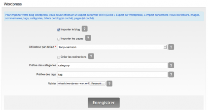 Importer un blog depuis une autre plateforme de blog sur e-monsite