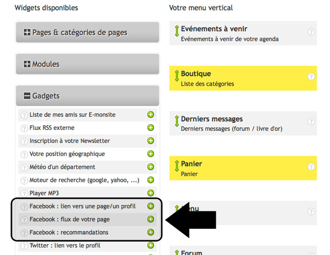 Widget Facebook