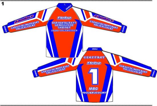 Nouveau maillot fabriqu&eacute;par motorservice MISIK