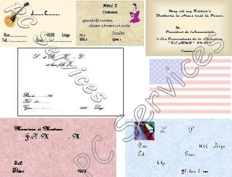 Cartes de visite