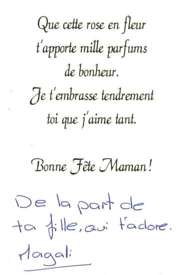 Bonne fête petite maman