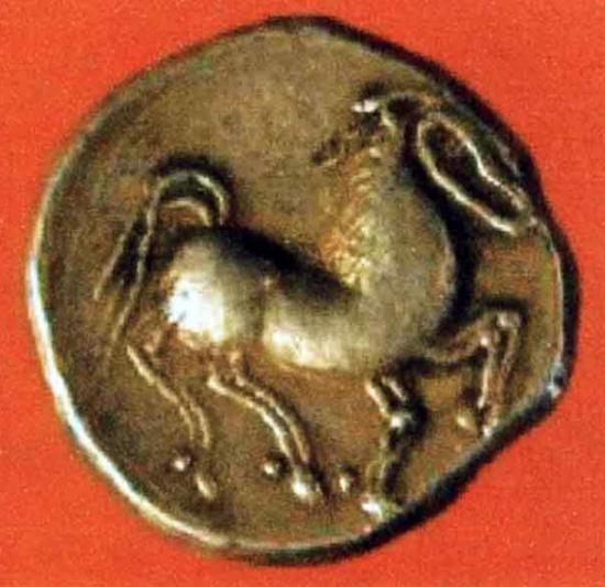 Copie barbara (tip Tulghies) dupa tetradramele de tip Filip II Copie barbara (tip Tulghies) dupa tetradramele de tip Filip II