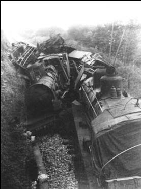 Déraillement d'un train