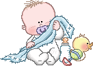 B&eacute;b&eacute; coiuverture bleu
