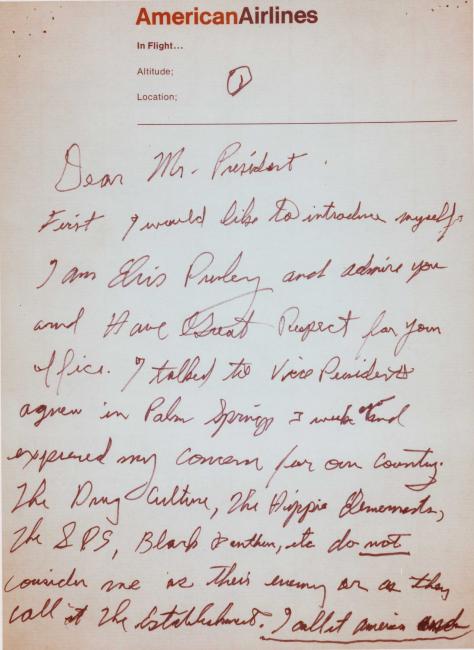 elvis rencontre nixon