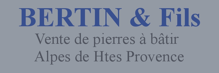 Vente  de pierres à bâtir