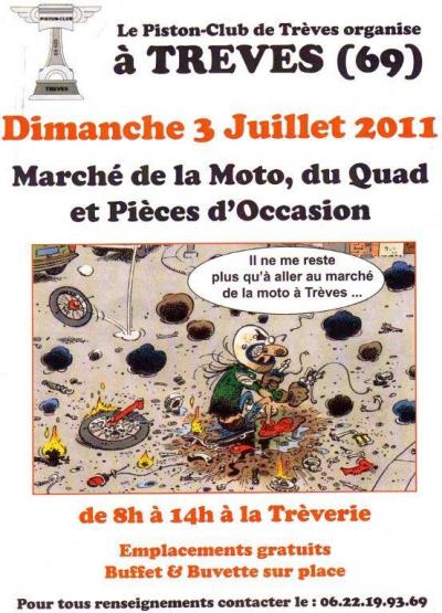 Marché de la moto à Treves