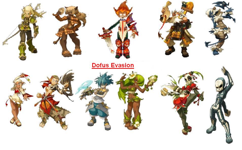 Les personnages de dofus
