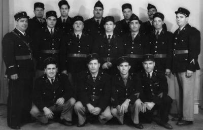 Pompiers Aquafortains en 1957.