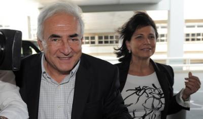 Dominique Strauss-Kahn et Anne Sinclair à Paris