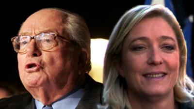 Marine Le Pen appelée à condamner les propos de son père