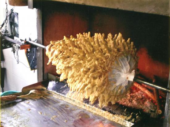 Fabrication du gateau a la broche