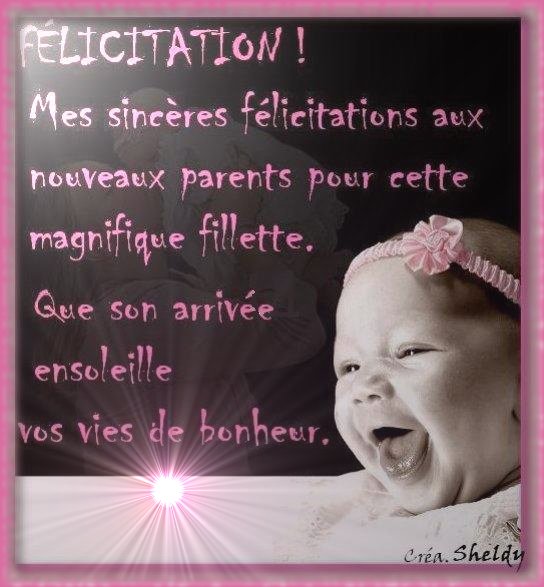F�licitations fille