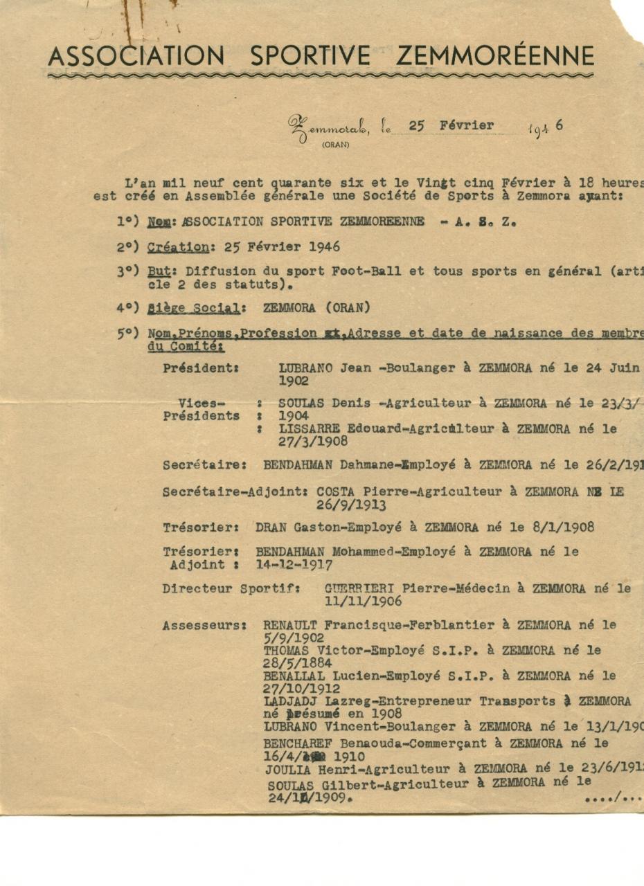 Assembl&eacute;e cr&eacute;atrice de l'ASZ