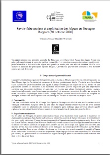 Rapport Algues