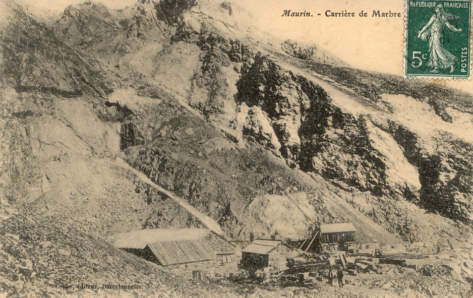 carrière de marbre de Maurin