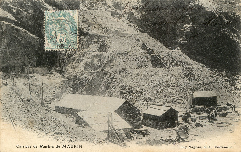 carrière de marbre de Maurin