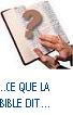 QUE DIT LA BIBLE