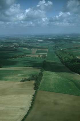 voie vue du ciel