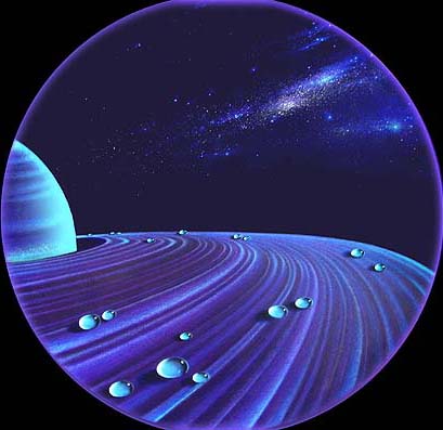 saturne bleu