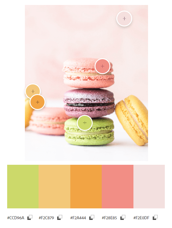 Adobe color palette via image