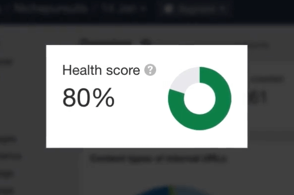 Ahrefs health score