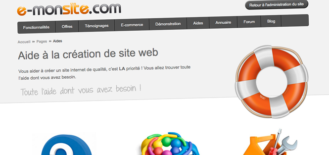 Les aides en ligne pour créer son site web
